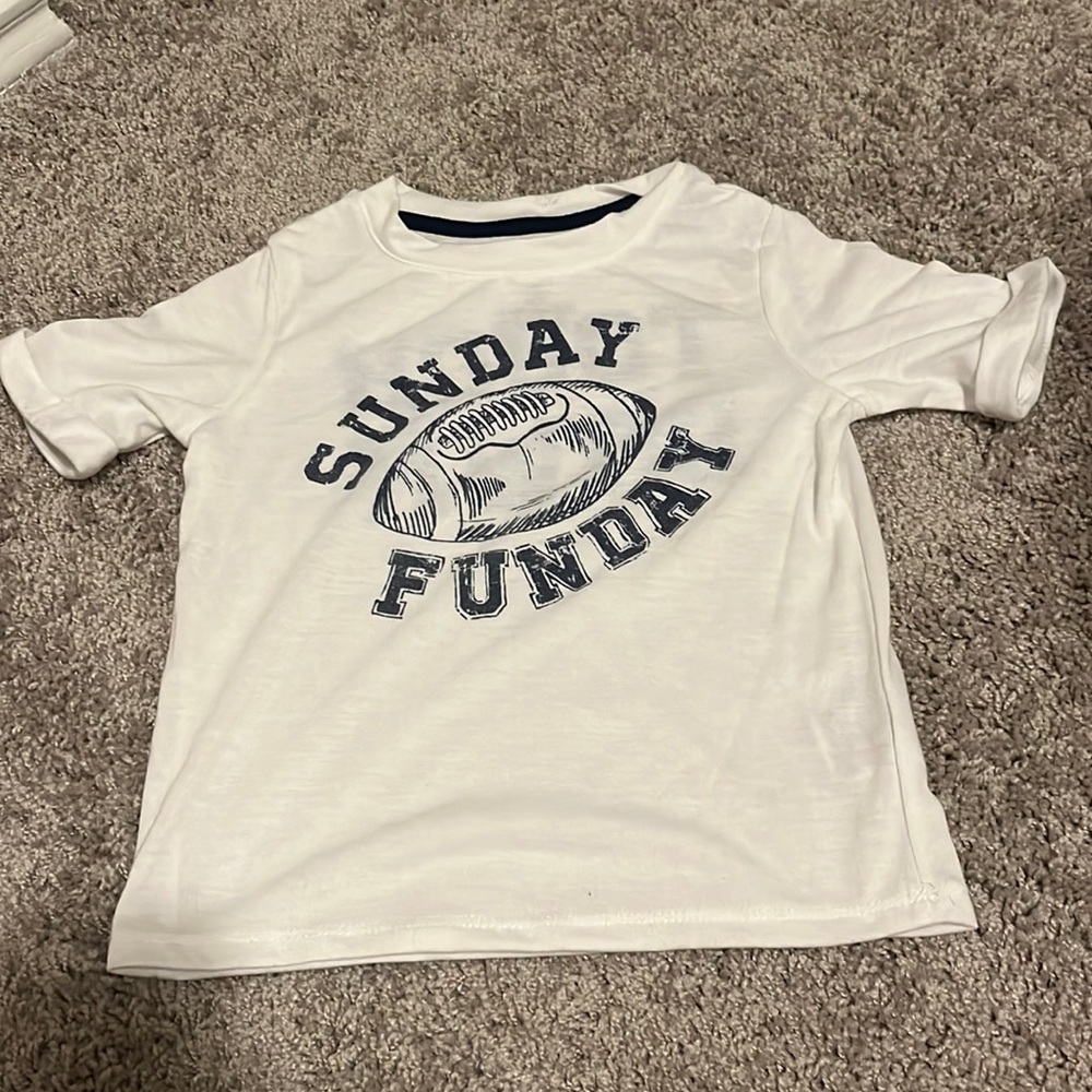 White football boys shirt